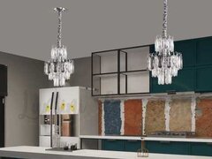 Candelabru Krystal Shine Silver 300, 4 surse de iluminare